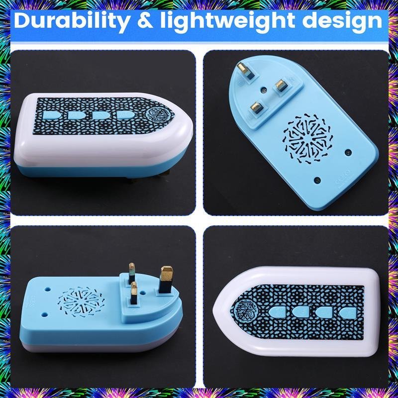 ZIZI Compact Quran Speaker With UK Plug, Smart Translation Feature, Portable Blue Unit With Button