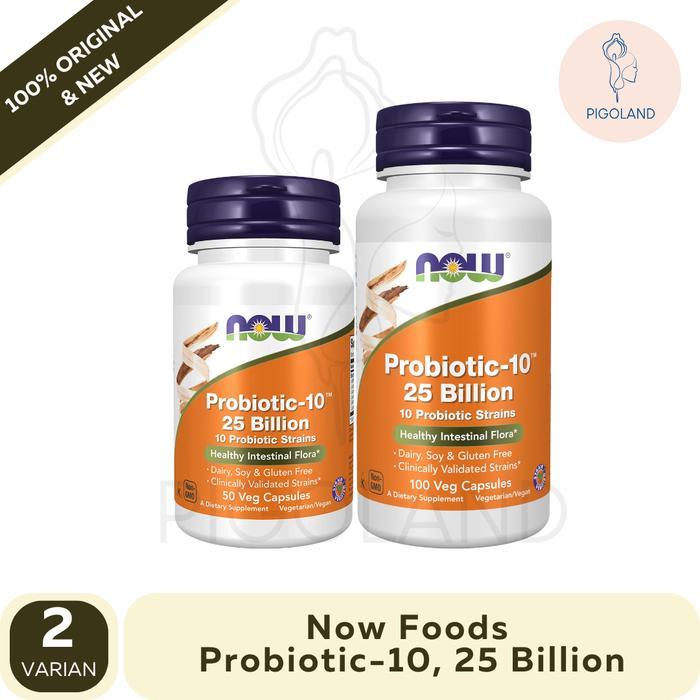 Now Foods NowFoods Probiotic-10 25 Billion Probiotic 10 Vitamin 50 Veg