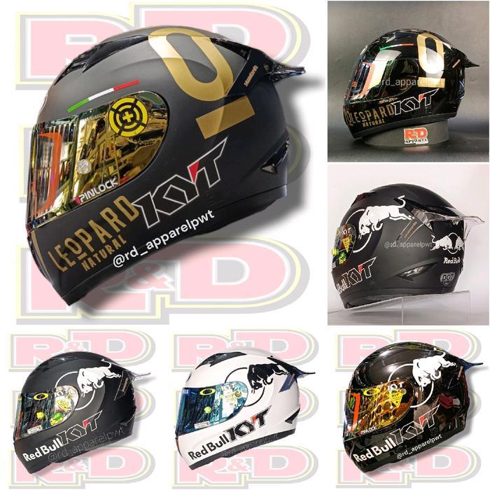 Helm KYT R10 PAKET Red bull Leopard ORIGINAL Helm Motorcycle