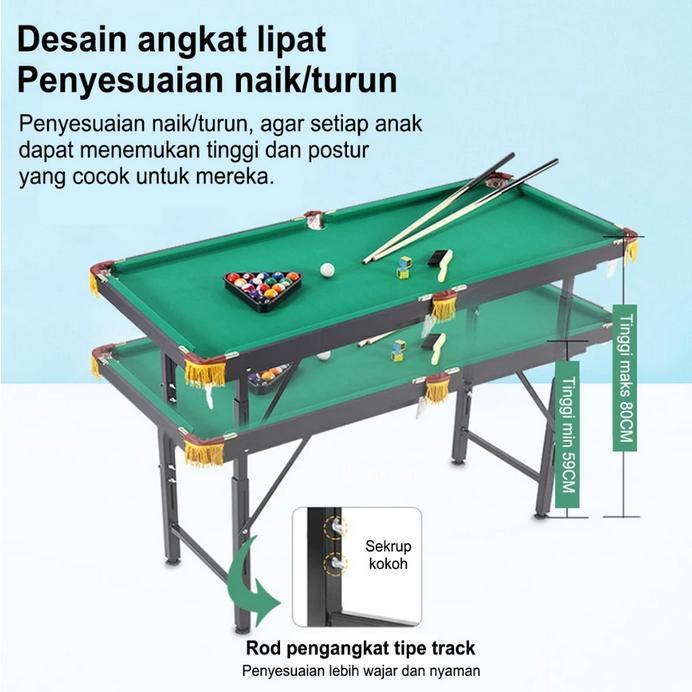 Meja Billiard Mini /Meja Lipat mainan biliar /Mini Pool Table /Billiard Table Folded Legs