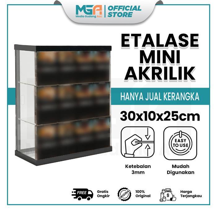 ETALASE MINI AKRILIK / RAK WARUNG / ACRYLIC DISPLAY MULTIFUNGSI