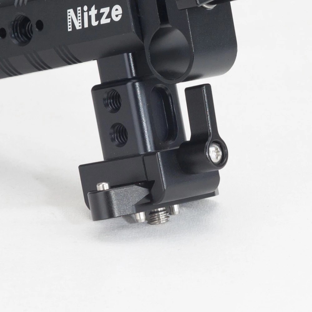 Nitze NATO RAIL WITH 1/4" SCREW AND ARRI LOCATING PINS for Nitze Monitor Cages for Nitze Camera