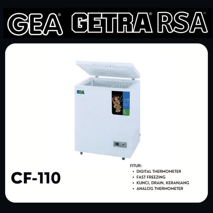 CHEST FREZER / BOX FREEZER RSA CF-110 KULKAS CHEST FREEZER 96 L