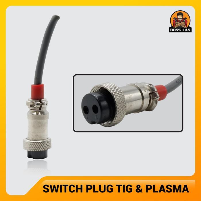 KONEKTOR TIG DAN PLASMA TORCH UNTUK MESIN LAS SWITCH PLUG ADAPTOR CONNECTOR
