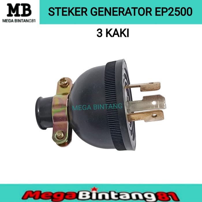 STEKER GENSET 3 KAKI COLOKAN LISTRIK GENSET 3 KAKI STEKER COLOKAN GENSET 3 KAKI