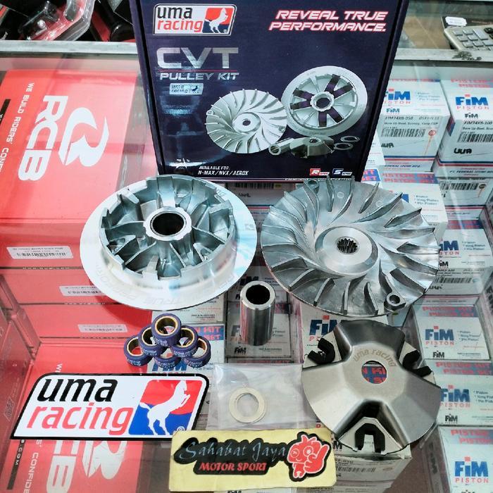 Ready Rumah Roller Set Pulley CVT Set Uma Racing AEROX NMAX 13,8 Derajat