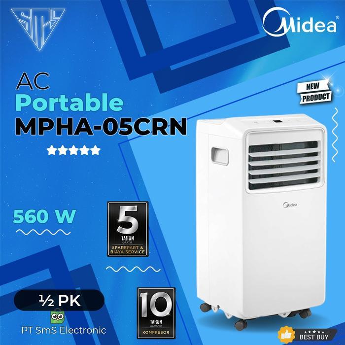 Ac Portable midea MPHA05 CRN7 1/2 PK - AC Portabel 1/2 PK