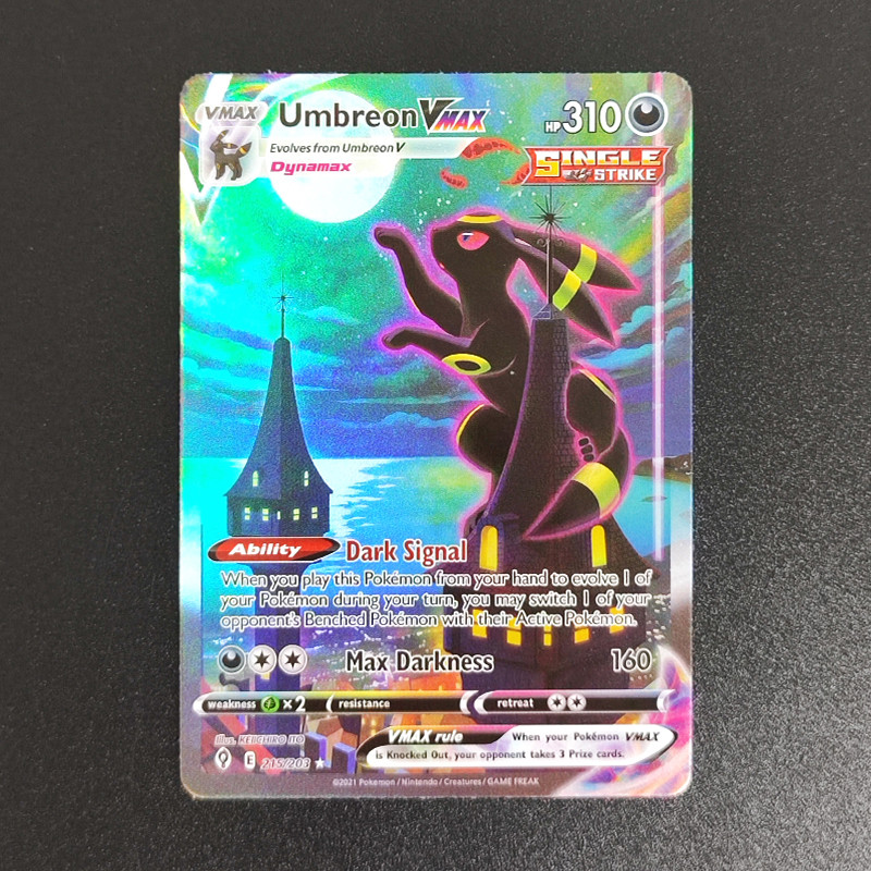 Pokemon Ptcg English Swsh07 Evolving Skies Umbreon Sylveon Vmax Alternate Art Secret Trading Card