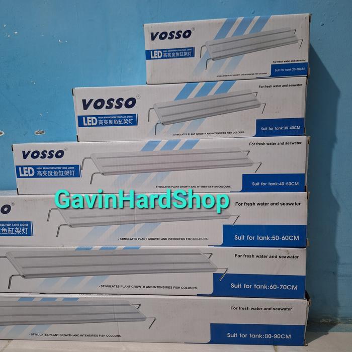 Lampu gantung aquarium lampu atas aquarium VOSSO tank uk 20-90cm