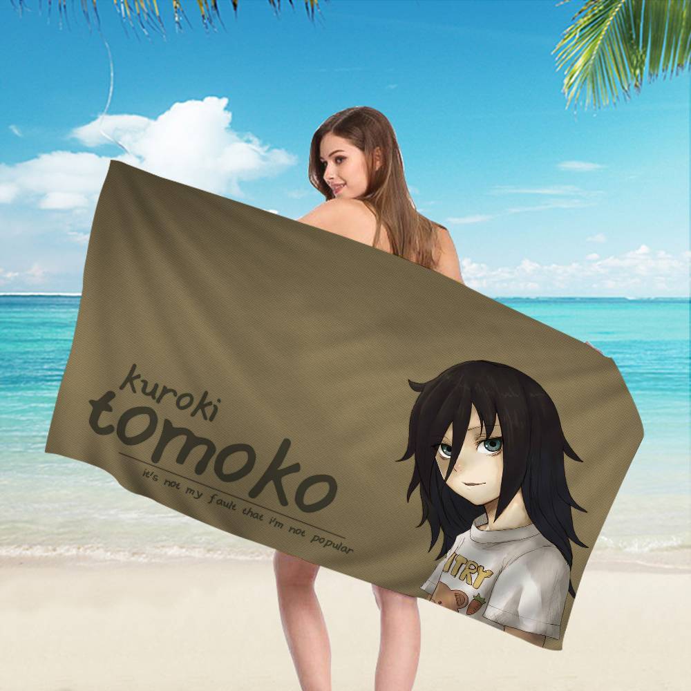 K-Kuroki T-Tomoko Microfiber Printed Beach Towel Mountain Climbing Yoga Beach Swimming Running