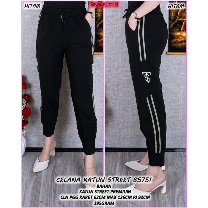 Fitras - Celana Jogger Viral Import Joger Wanita Fashion Matt. Katun Stretch Import Premium