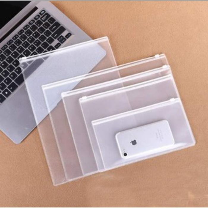 (Landscape) Zipper Bag Transparan Bening / Zipper Resleting / Zipper Storage Bag / Zipper Lock /