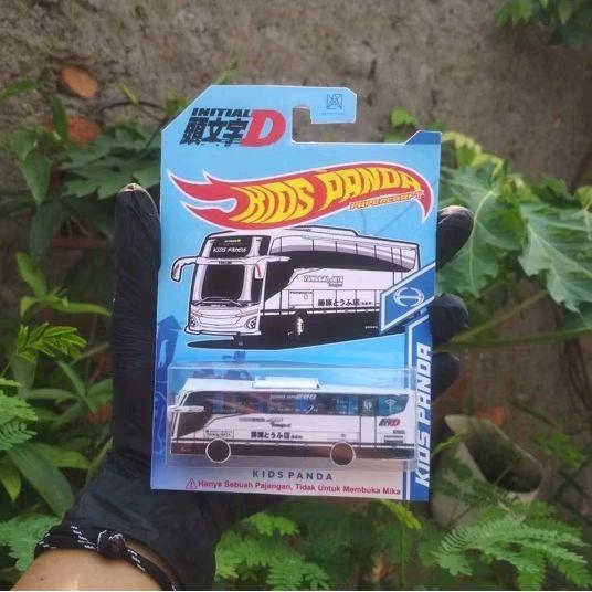 (BUKAN HOTWHEELS) Papercraft Bus Tunggal Jaya KidsPanda Jb 5