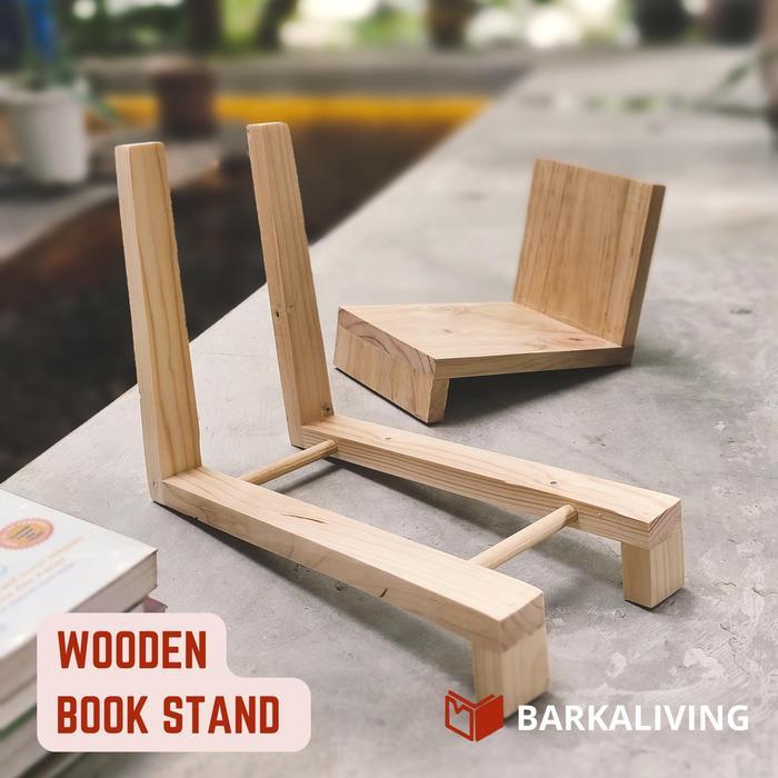 PENYANGGA BUKU KAYU/BOOK STAND/BOOK HOLDER/STAND BUKU/RAK BUKU