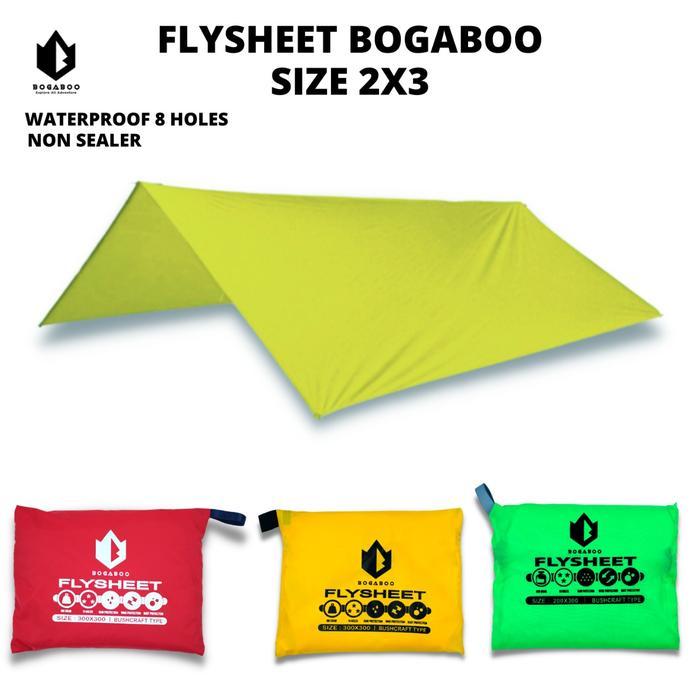 Eiger - Flysheet 2X3 Meter 8 Loop Ultralight Waterproof - Pelapis Pelindung Tenda Camping Bushcraft