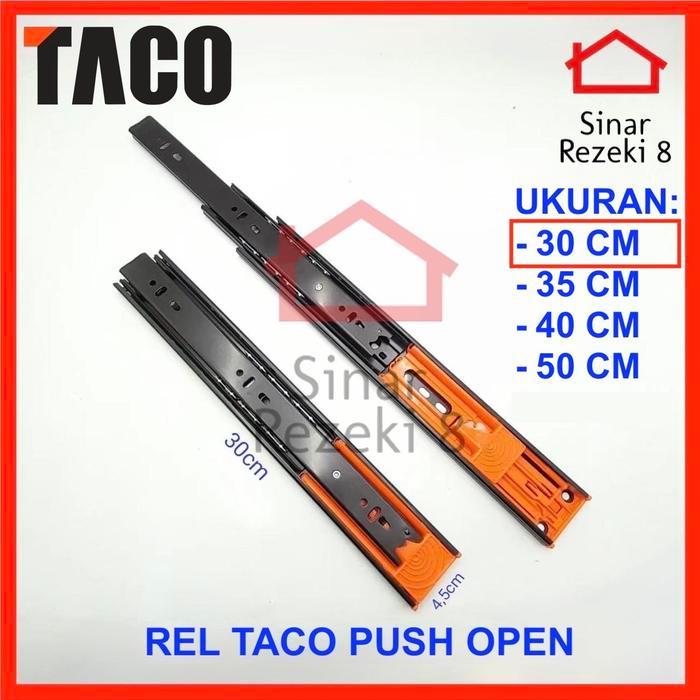 Rel Laci Double Push Open TACO 30 CM / Pencet Double Track