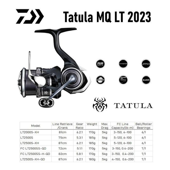 (PROMO) DAIWA 2023 TATULA MQ LT 1000 2000 2500 3000 4000 SPINNING REEL