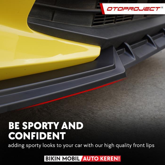 Otoproject - Front Lips A.N Agya 2023 Glossy Black Lips Bumper Agya 2023