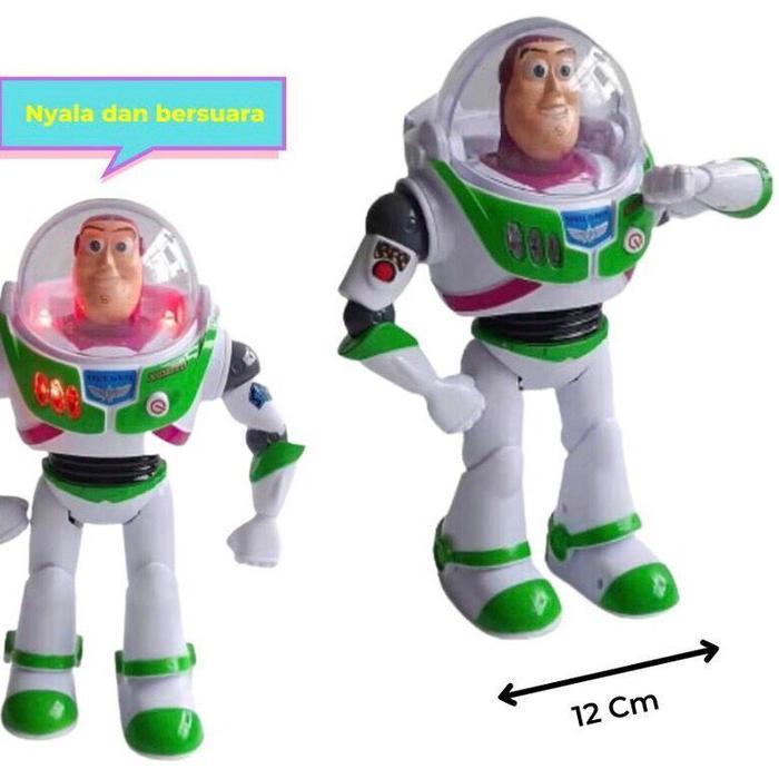 Mainan Robot Buzz toy story-Captain Amerika-Spiderman-Ironman bisa jalan lampu dan musik