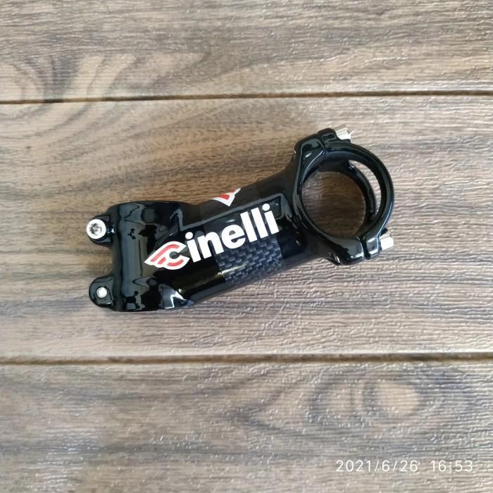 New Cinelli Stem 90 Mm 17 Derajat Oversize Os 31.8Mm Glossy