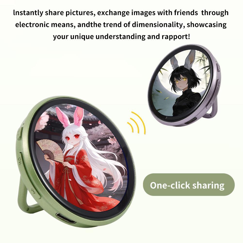 For E-Badge Electro-optic Badge Electronic Bar Anime Badge Dynamic Game Widget Animation Electronic