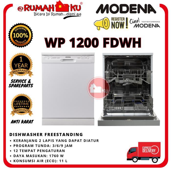 Dishwasher MODENA WP 1200 FDWH Mesin Cuci Piring