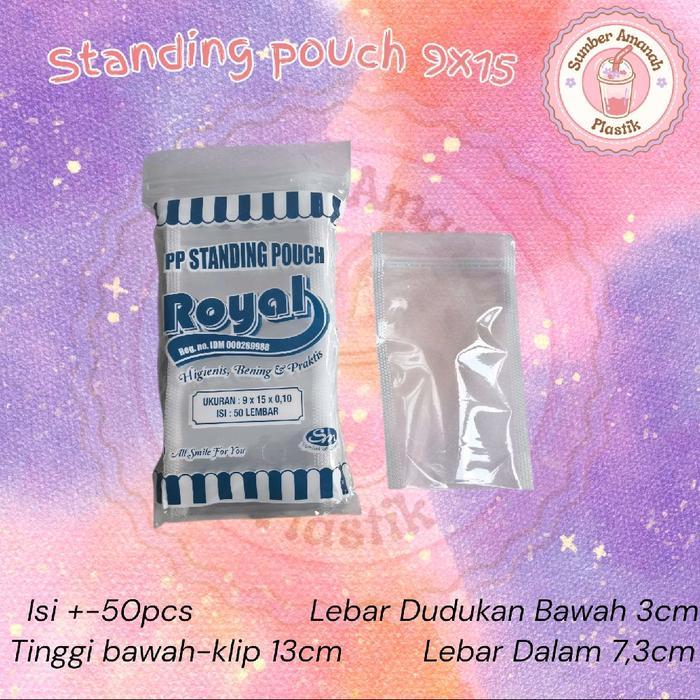 Standing Pouch Double Seal / Plastik Kemasan Snack / Plastik Klip Berdiri 9X15 / 10X17 / 12X20 /
