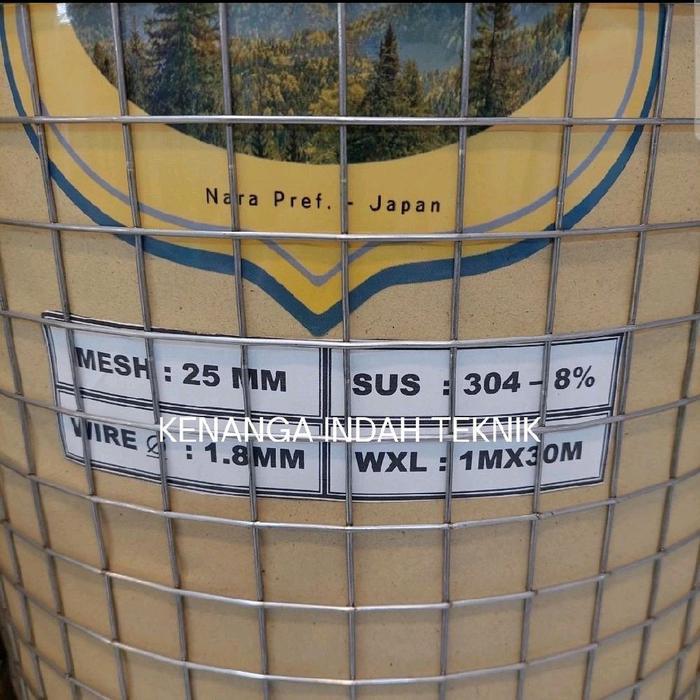 Wiremesh Stainless 1,8mm x 25mm x 25mm/ Wiremesh Meteran Model Las Kualitas Premium