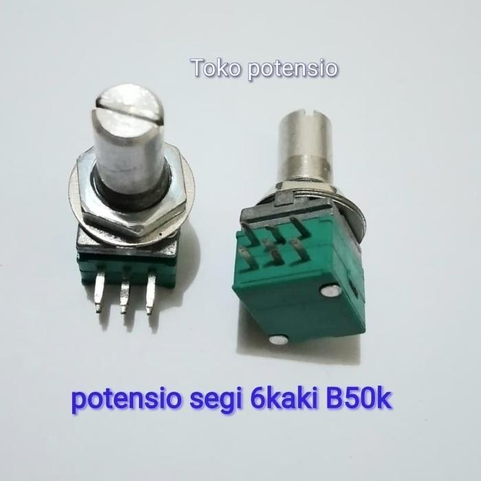 TERMURAH POTENSIO SEGI 6KAKI B50K HIJAU PROMO