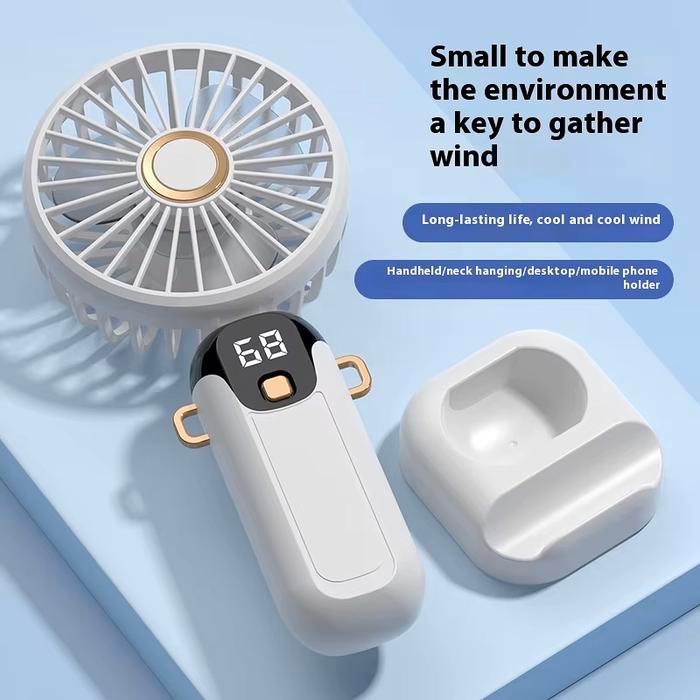 DISKON Kipas Lipat Mini Kipas Portabel Kipas Desktop Baterai Berkapasitas Besar Pengisian Daya USB