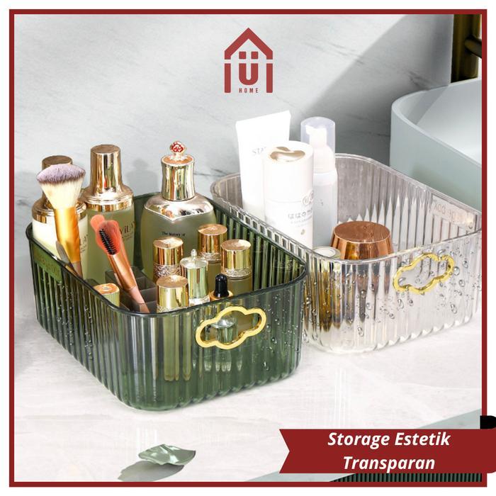 UNISO - BOX PENYIMPANAN SERBAGUNA TRANSPARAN ESTETIK ORGANIZER Terbaru