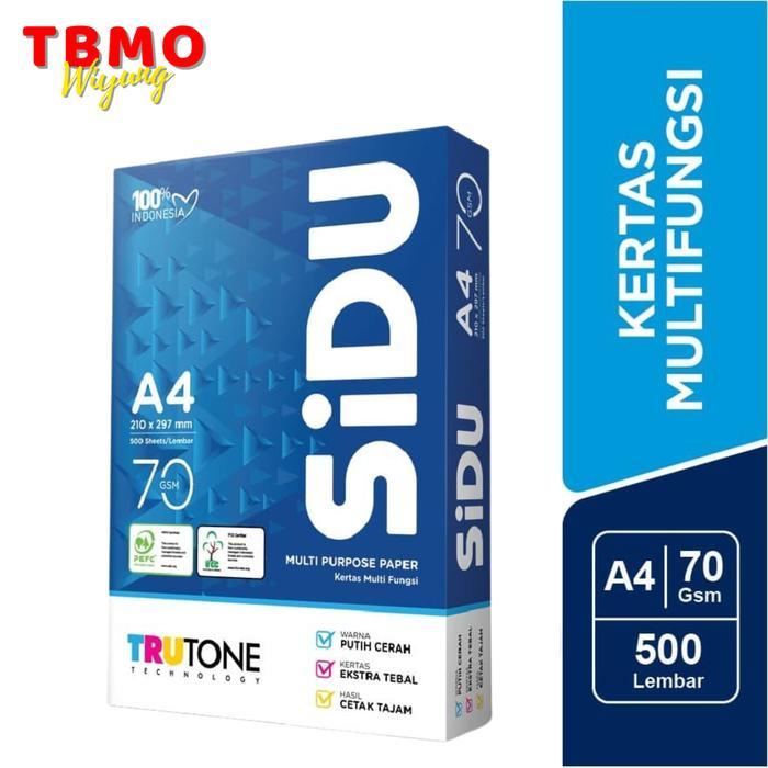 500 Lembar Kertas HVS SIDU Sinar Dunia A4 70gram / HVS A4 SIDU SIANR DUNIA 70gsm