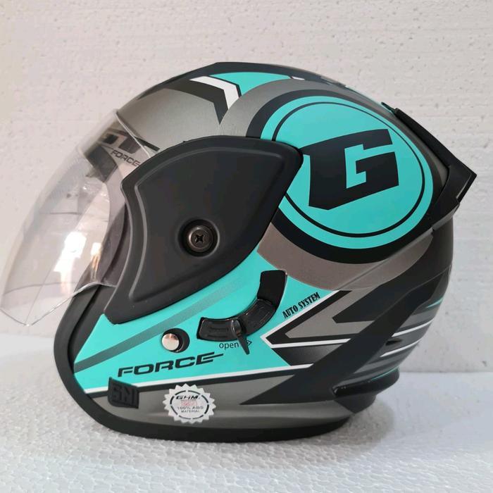 Helm Revo G Force, Ghm Double Kaca,Helm Dewasa,Sertifikat Sni,Bahan Abs Asli Doublevisor