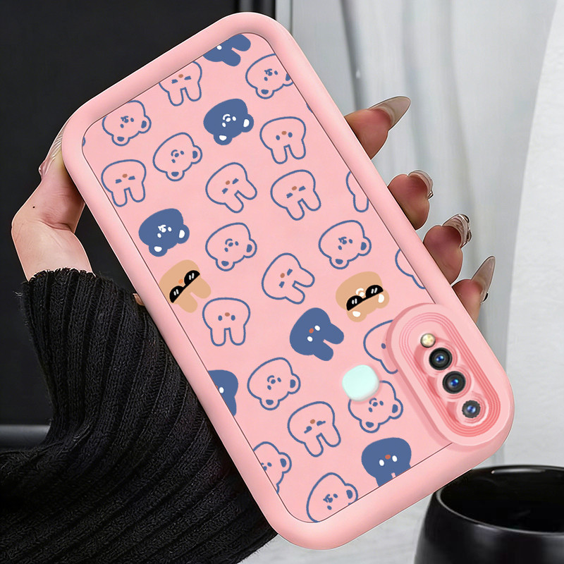 Casing Hp untuk VIVO Y19 Y5s U3 U20 Z5i Case Little bunny fully stamped Kasing silikon Cesing Softca