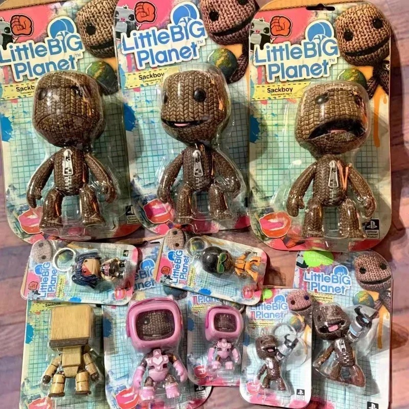 LittleBigPlanet Sackboy Cute Game Anime Figurine Keychain Models Kawaii Little Big Planet Robot
