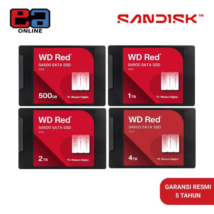 TERLARIS WD Red SA500 NAS SSD 500GB / 1TB / 2TB / 4TB SATA III
