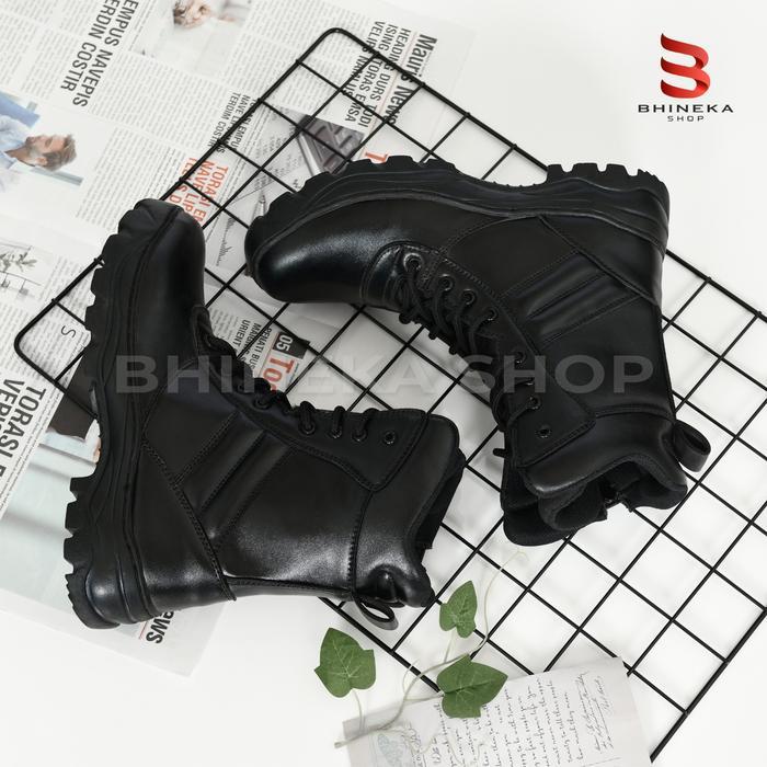 Sepatu Pdl Tactical Full kulit Sepatu Pdl Tni Polri Satpam Satpol pp