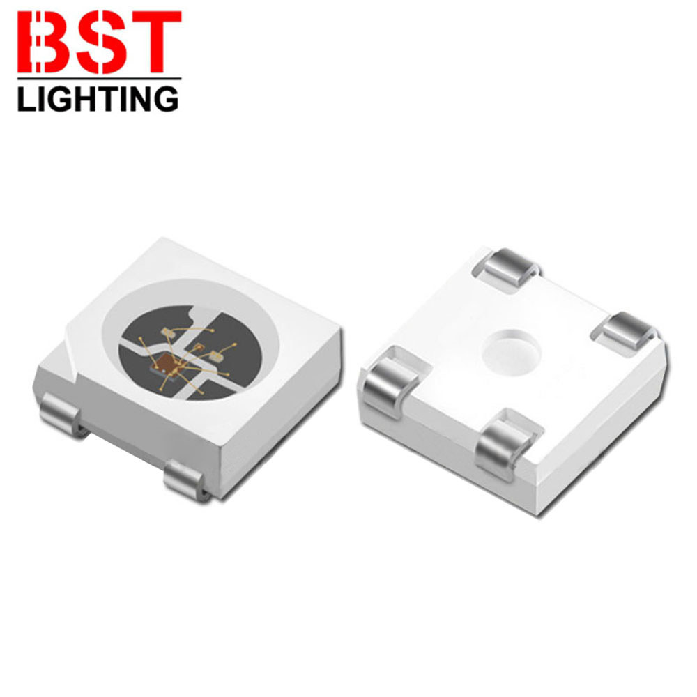 WS2812B RGB LED Chip 5050SMD 10-1000PCS Black/White PCB WS2812 Individually Addressable Chip Pixels