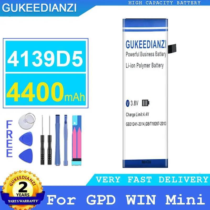 Tablet Battery Long-Lasting 4139D5 WIN2 565774-3S 4400-20000mAh For Gpd Win 1 2 3 4 Max Mini