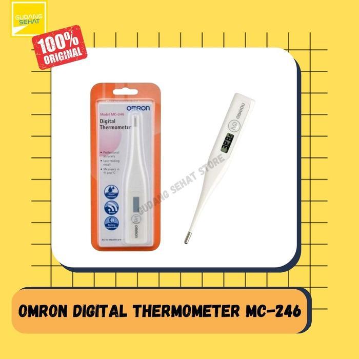 Termometer Digital Tahan Air Pengukur Suhu Tubuh Layar LCD Memori Hasil Akhir
