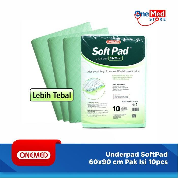 UNDERPAD SOFTPAD ONEMED 60X90 CM PAK ISI 10PCS