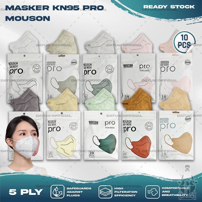 MASKER KN95 PRO MOUSON CAREION WEMAZE QUEEN MASK ISI 10PCS WARNA
