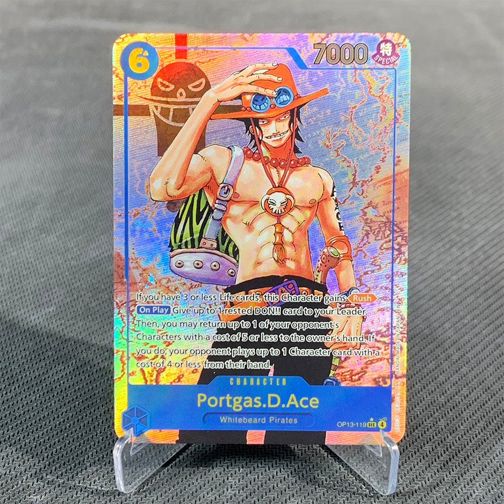 3PCS ONE PIECE OPCG OP13 Red Manga Card Luffy Ace Sabo Toys Hobbies Hobby Collectibles Game