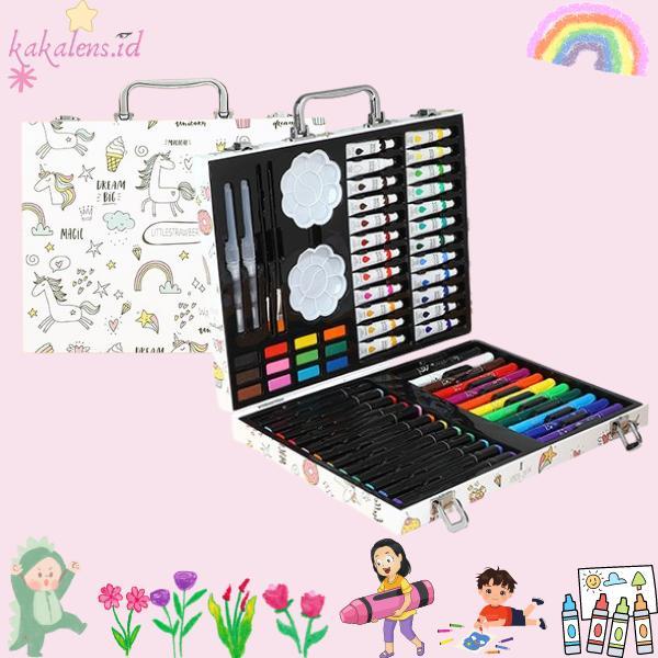 CRAYON SET KOPER ISI 67/ CRAYON ART SET KOPER ALAT MELUKIS UNTUK ANAK