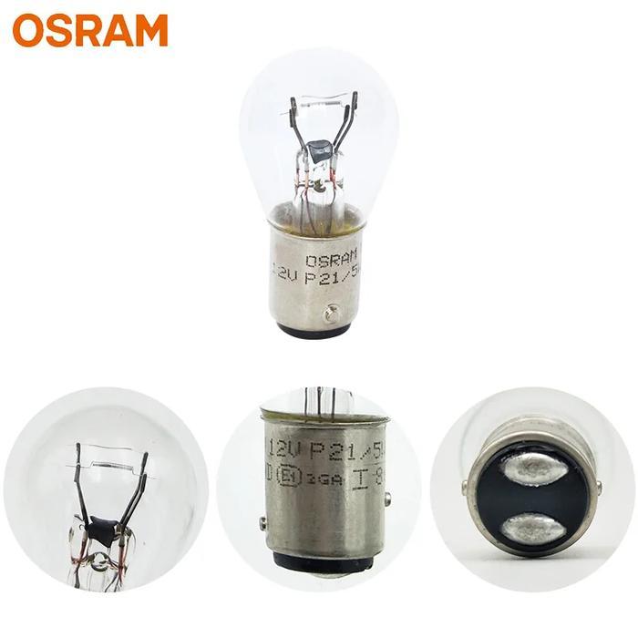 "New" OSRAM Lampu Rem Putar 12V 21/5W - P21/5W 7528