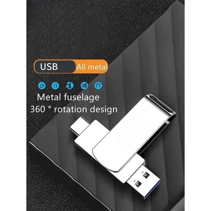 Premium Type-C Flashdisk Usb 1Tb 2Tb Kecepatan Tinggi, Driver Flash Logam Usb , Usb Flash Drive
