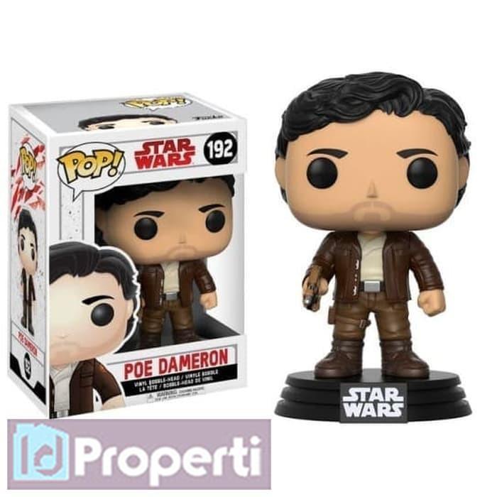HOT SALE MINIATUR POE DAMERON #192 STAR WARS THE LAST JEDI FUNKO POP FIGURE TOY TERMURAH