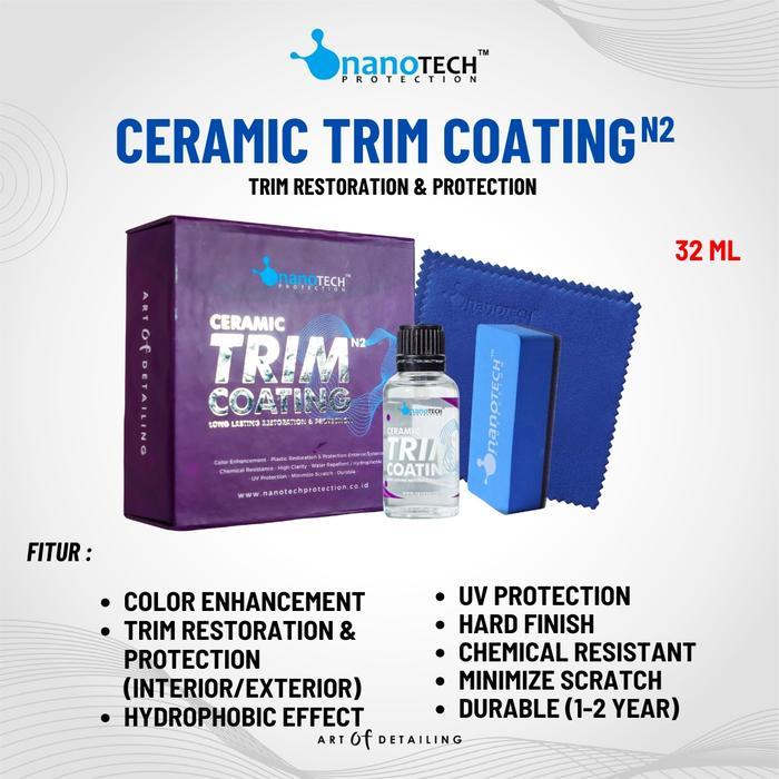 CERAMIC TRIM COATING - nanoTECH PROTECTION - Coating Body Plastik Kasar - Coating Dasboard Trim