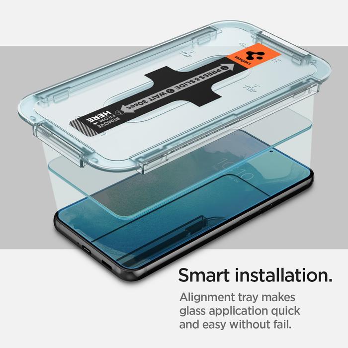 Tempered Glass For Samsung Galaxy S22 Ultra Plus Spigen Glas Tr Ez Fit Clear Hd Anti Gores Protector