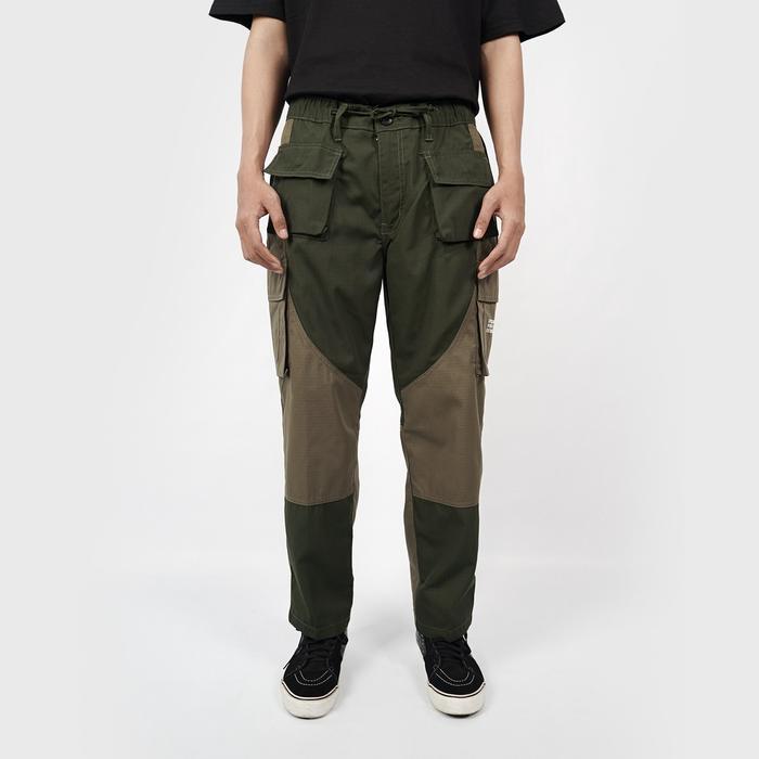 Epidemic Long Cargo Celana Panjang Kargo Ripstop Longgar Warna Army Green Ukuran 30 Pants Loose Army